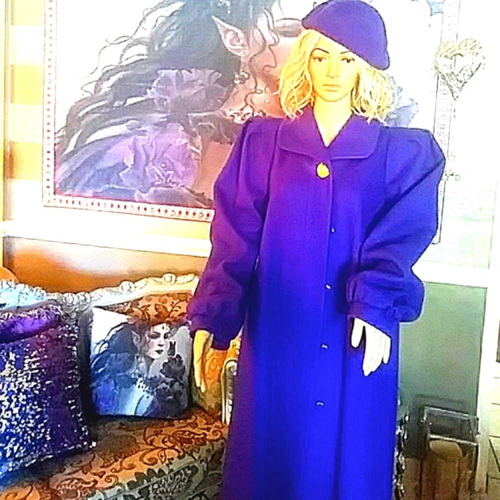 SALE💝Purple long swing coat.💝